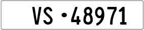 Trailer License Plate